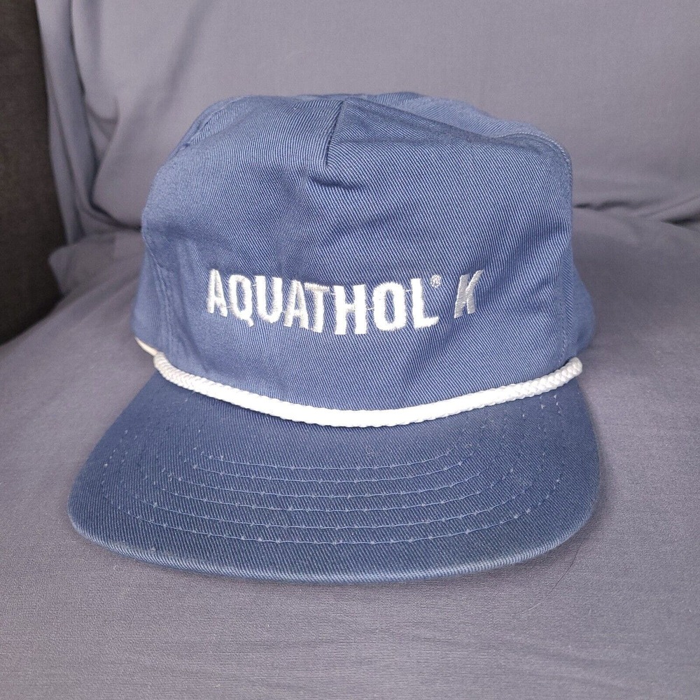 Aquathol K Hat Cap Blue Snapback‎ Made In USA